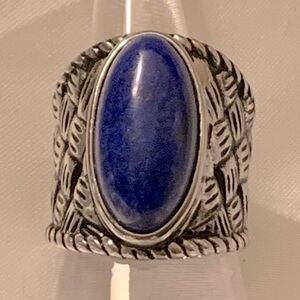 LAPIS Lazuli Gemstone Ring in 925 Sterling Silver
